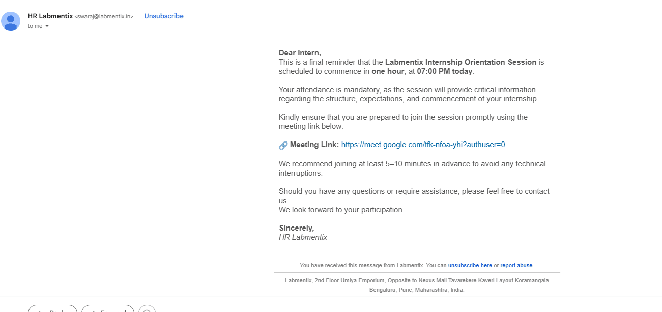 Submitted evidence